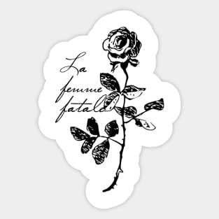 La femme fatale Sticker